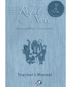 The Right Note 3rd and 4th Class Teacher’s Manual & CD 