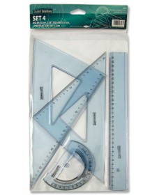 STUDENT SOLUTIONS SET 4 - RULER, PROTRACTOR & 2 SET SQUARES