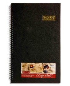 ICON 13x8 WIRO SCRAPBOOK BLACK PAGES 40 SHEETS