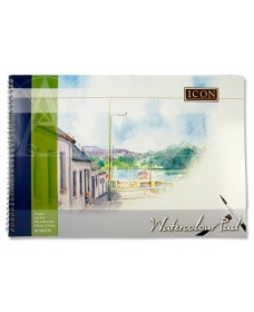 * ICON 390x270mm 230gsm WATERCOLOUR PAD 18 SHEETS