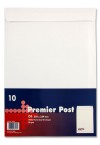 PACKET OF 10 C4 Peel & Seal ENVELOPES - WHITE