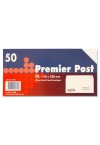 PACKET OF 50 DL Peel & Seal WINDOW ENVELOPE - WHITE