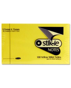 STIK-IE NOTES 75x125mm - YELLOW