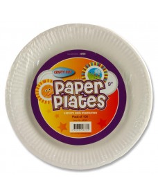 CRAFTY BITZ PACKET OF 100 9" PAPER PLATES