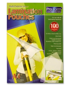 PRO:FORM A4 PACK 100 LAMINATING POUCHES