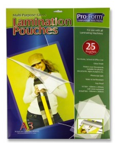 PRO:FORM A3 PACK 25 LAMINATING POUCHES