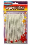 CRAFTY KIDZ PACKET OF 50 PIPE CLEANERS - WHITE