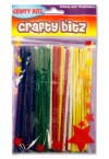 CRAFTY KIDZ PACKET OF 50 PIPE CLEANERS - ASST