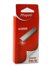 MAPED BOX 5000 26/6 STAPLES 