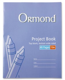 ORMOND 40pg No.15A PROJECT BOOK