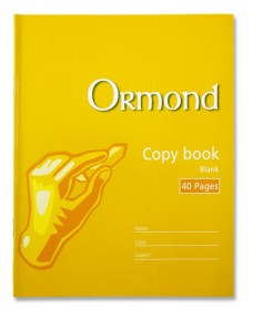 ORMOND 40pg BLANK COPY BOOK