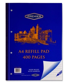 PREMIER A4 400pg REFILL PAD - SIDE