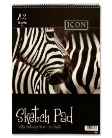 ICON A2 110gsm SPIRAL SKETCH PAD 30 SHEETS