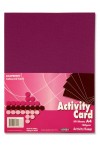 PREMIER A4 160gsm ACTIVITY CARD 50 SHEETS - RASPBERRY