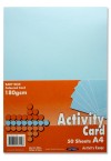 PREMIER A4 180gsm ACTIVITY CARD 50 SHEETS - BABY BLUE