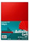 PREMIER A4 180gsm ACTIVITY CARD 50 SHEETS - MARASCHINO CHERRY