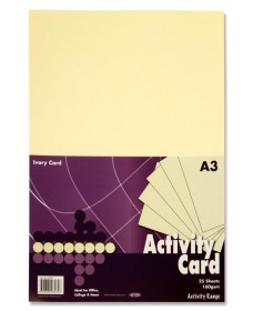 PREMIER A3 160gsm ACTIVITY CARD 25 SHEETS - IVORY