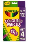 CRAYOLA PACKET OF 12 COLOURED PENCILS