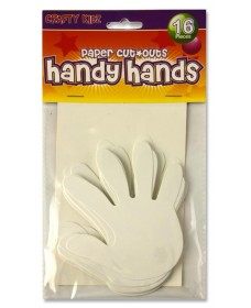 CRAFTY KIDZ PACKET OF 16 CUTOUTS - HANDS